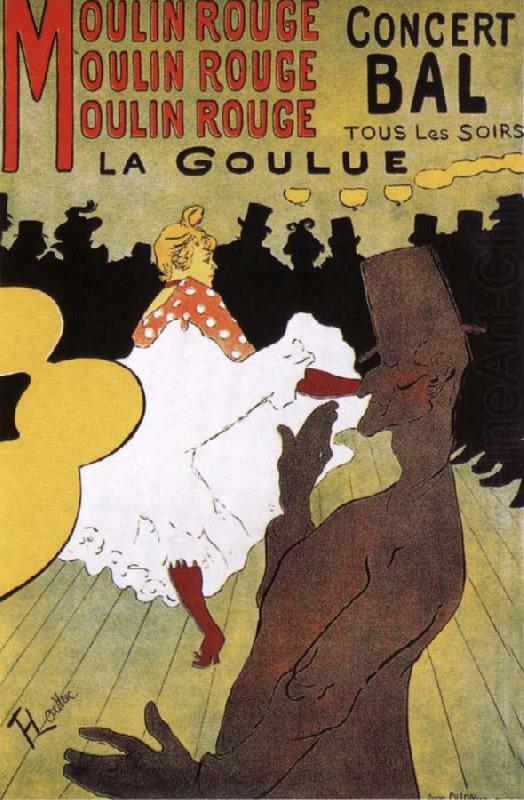 Henri de toulouse-lautrec La Goulue,Dance at the Moulin Rouge china oil painting image